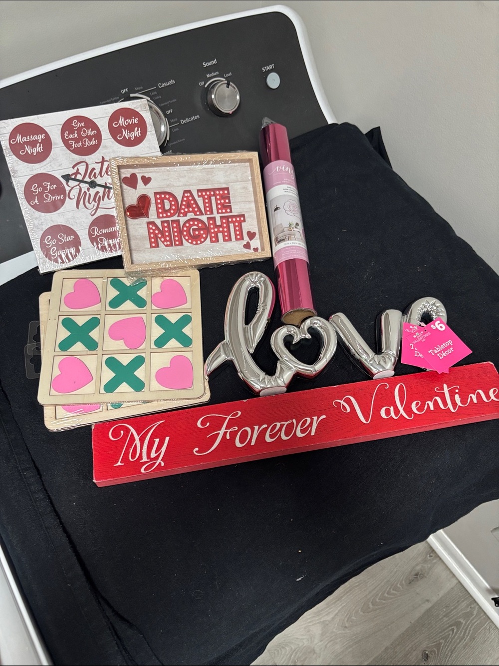 Valentine's Day Decor Set - Red, Pink, Silver